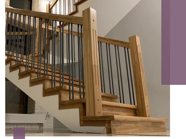 Реставрация деревянных и металлических лестниц в Новомосковске