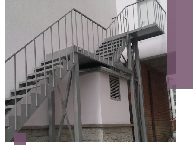 Монтаж пожарных лестниц под ключ в Новомосковске с гарантией качества