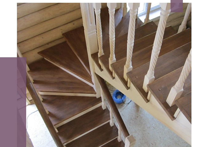 Реставрация деревянных лестниц в Новомосковске от 4337 руб.