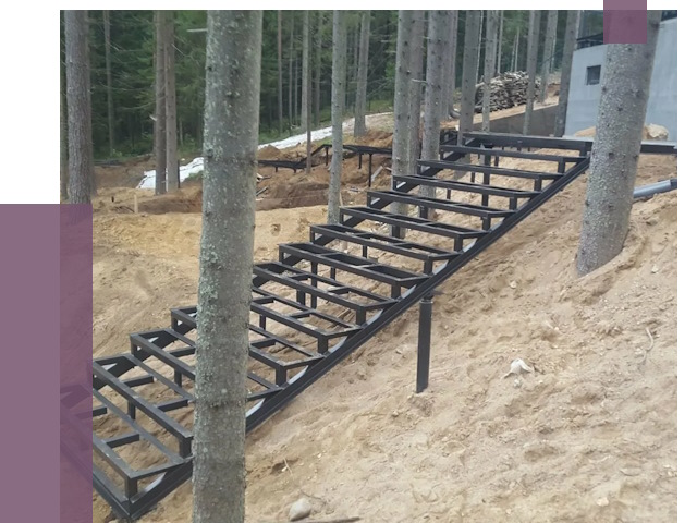 Монтаж металлических лестниц в Новомосковске от 13681 руб. 