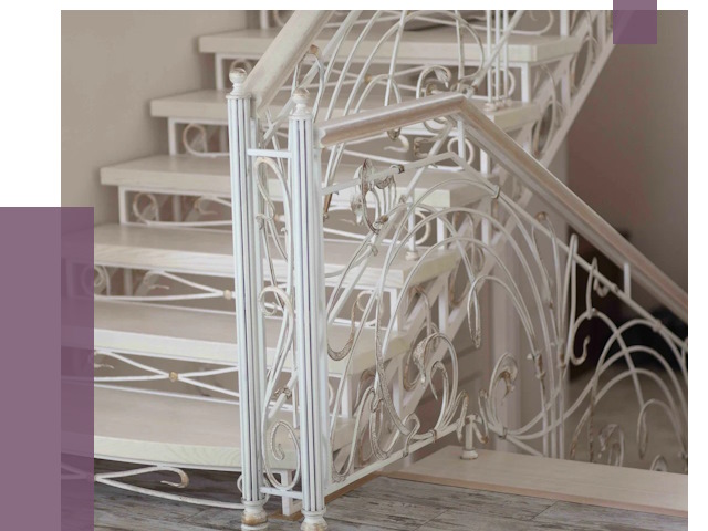 Изготовление кованых лестниц на заказ в Новомосковске от 87763 руб. | ПРОЛЁТ-Нвм