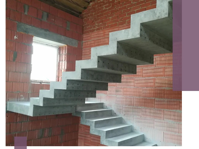 Бетонные лестницы под ключ в Новомосковске: монтаж, демонтаж, ремонт