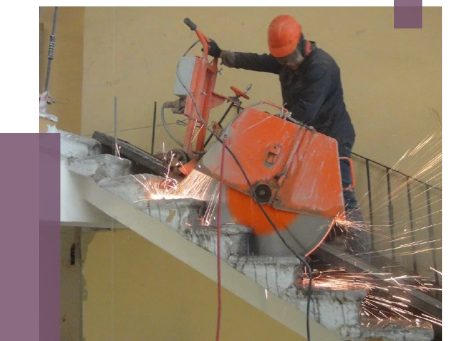 Демонтаж бетонных лестниц в Новомосковске от 4646 руб. за м2 | ПРОЛЁТ-Нвм