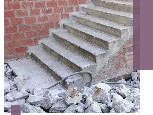 Демонтаж бетонных лестниц в Новомосковске: быстро и безопасно