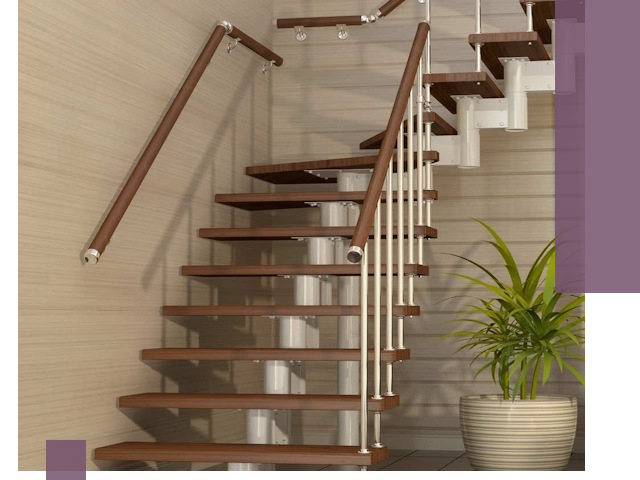 Изготовление модульных лестниц под ключ в Новомосковске