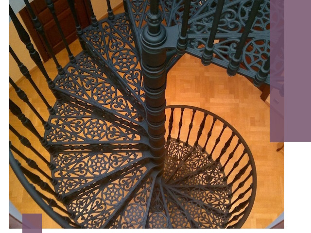 Винтовые лестницы под ключ в Новомосковске: производство и монтаж