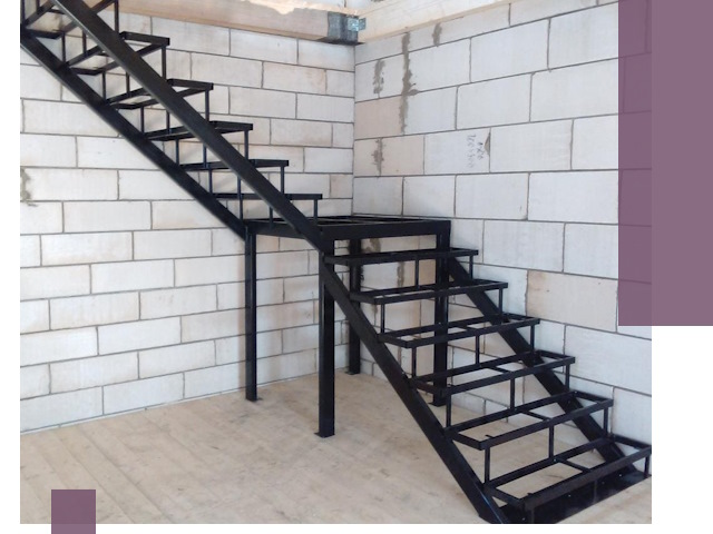 Лестницы на металлокаркасе под ключ в Новомосковске — изготовление и монтаж