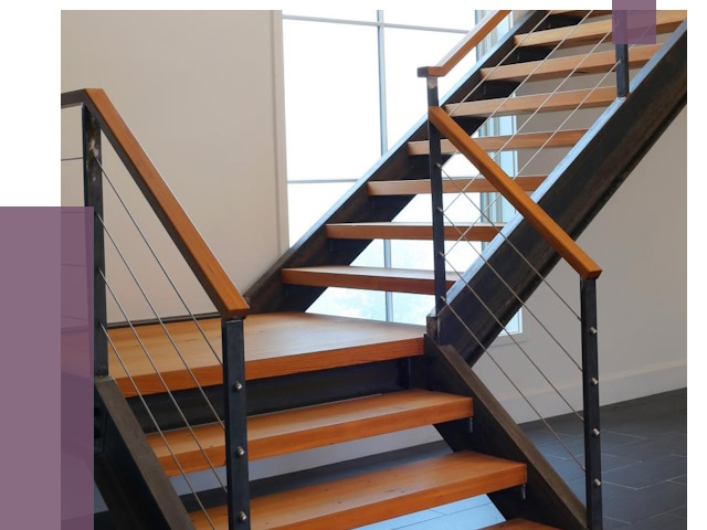 Изготовление лестниц на металлокаркасе в Новомосковске от 19101 руб. | ПРОЛЁТ-Нвм