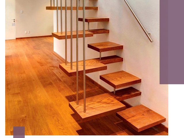 Лестницы «гусиный шаг» на заказ в Новомосковске для узких пространств