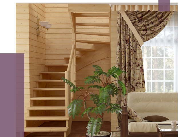 Лестницы для дачи в Новомосковске от 76663 руб.  | ПРОЛЁТ-Нвм