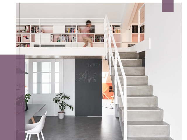 Лестницы для двухуровневой квартиры в Новомосковске от 178106 руб. | ПРОЛЁТ-Нвм