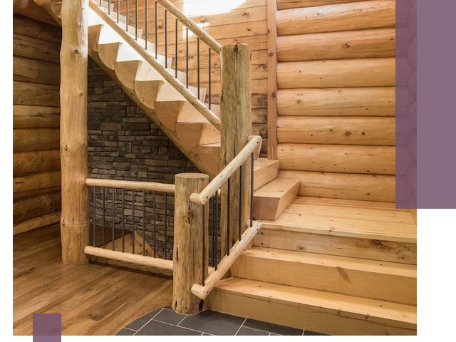 Лестницы в баню под заказ и профессиональный монтаж в Новомосковске