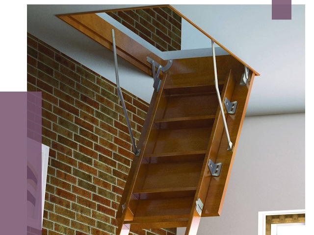 Установка чердачной лестницы в Новомосковске от 7899 руб. | ПРОЛЁТ-Нвм