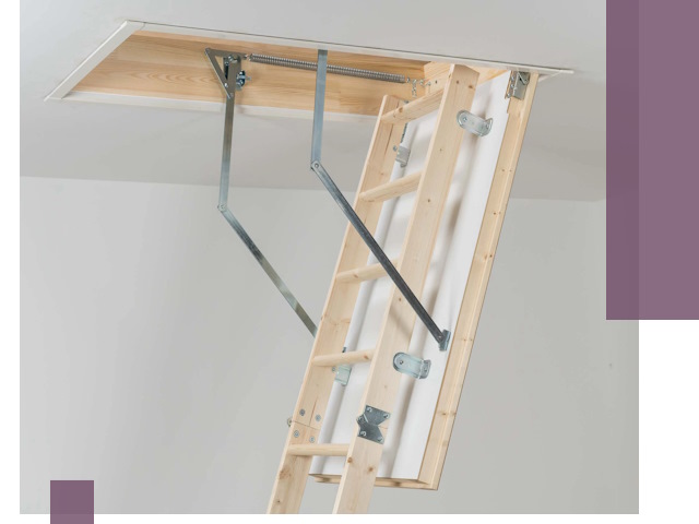 Установка чердачной лестницы под ключ в Новомосковске