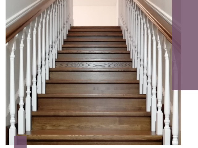 Лестницы из ясеня на заказ в Новомосковске — изготовление и монтаж