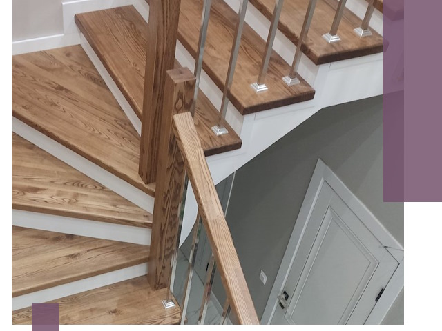 Обшивка металлических лестниц под ключ в Новомосковске