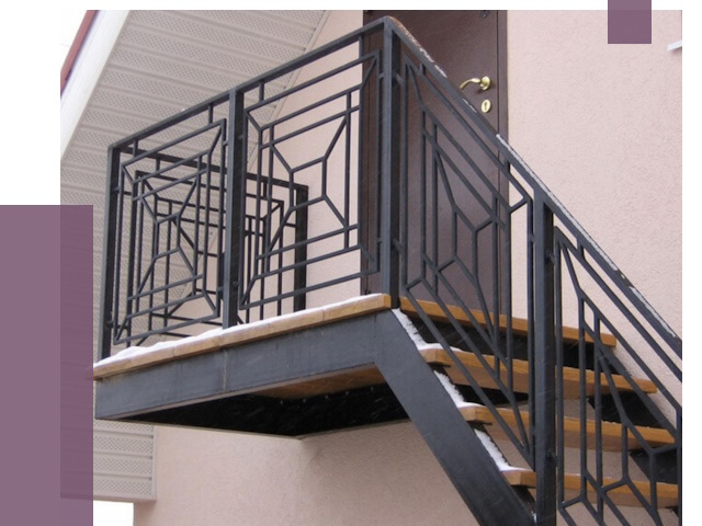 Металлические перила в Новомосковске от 4337 руб.  | ПРОЛЁТ-Нвм