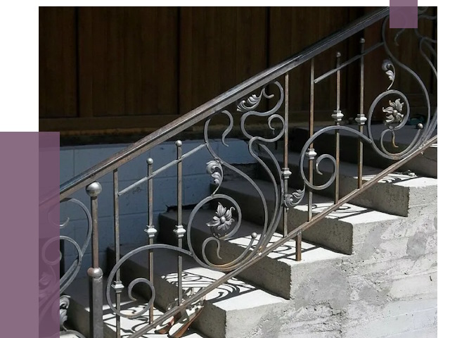 Кованые перила в Новомосковске от 8776 руб. под ключ — качество от ПРОЛЁТ-Нвм