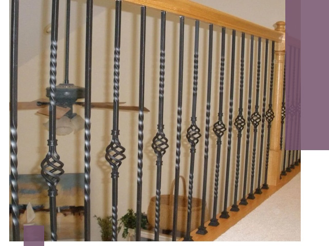 Изготовление и монтаж кованных перил в Новомосковске под ключ