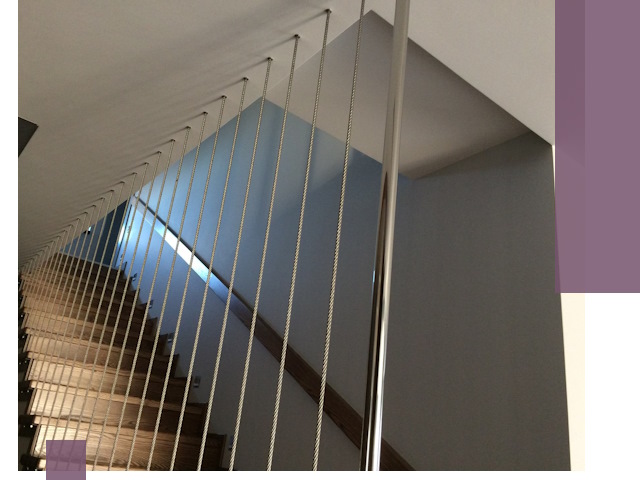 Тросовые перила под ключ в Новомосковске — производство и монтаж