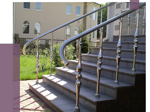 Перила для крыльца в Новомосковске от 10841 руб. — монтаж ПРОЛЁТ-Нвм