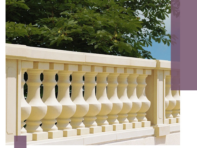 Установка балюстрады в Новомосковске: изготовление и монтаж под ключ