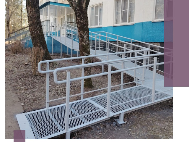 Пандусы под ключ в Новомосковске: изготовление, монтаж и демонтаж