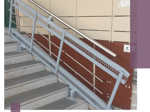 Изготовление откидных пандусов под ключ в Новомосковске