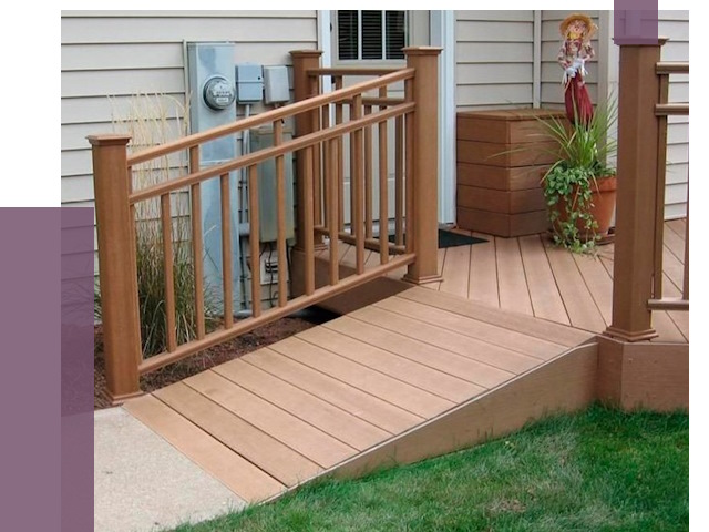 Пандус на крыльцо в Новомосковске под ключ от 7847 руб.