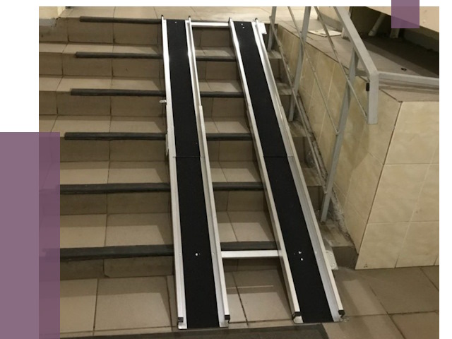 Установка пандуса в подъезд в Новомосковске от 8054 руб. под ключ | ПРОЛЁТ-Нвм