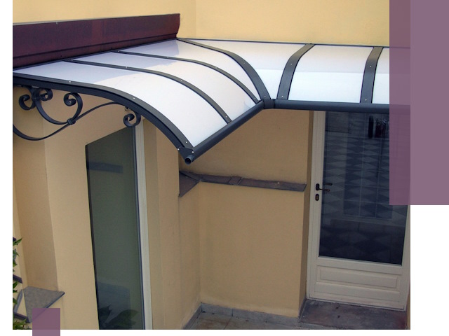 Монтаж козырьков любой сложности в Новомосковске под ключ