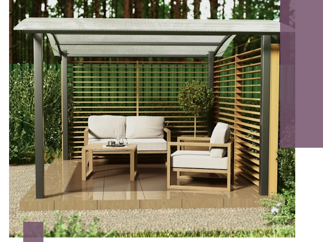 Навесы для дачи в Новомосковске: изготовление, монтаж и демонтаж