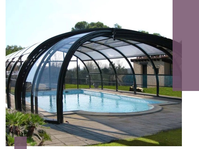 Навесы для бассейна в Новомосковске: изготовление и монтаж под ключ