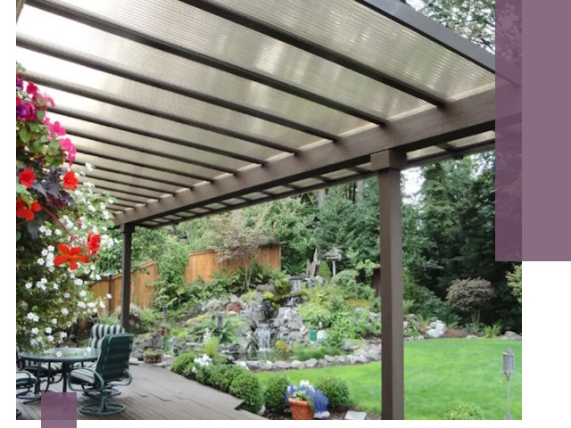 Навесы из поликарбоната под ключ в Новомосковске быстро и надёжно