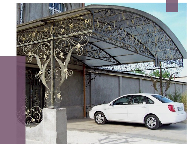 Кованые навесы в Новомосковске от 14713 руб. | ПРОЛЁТ-Нвм