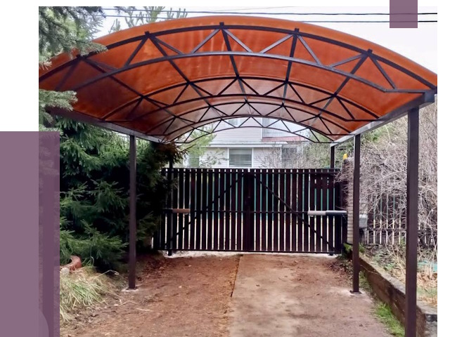 Арочные навесы в Новомосковске от 12855 руб. — изготовление и монтаж | ПРОЛЁТ-Нвм