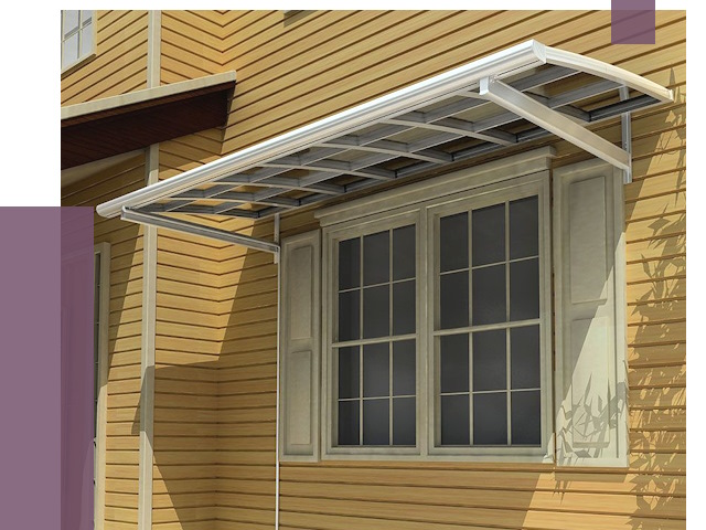 Козырьки над окнами в Новомосковске от 7692 руб. — монтаж, покупки | ПРОЛЁТ-Нвм