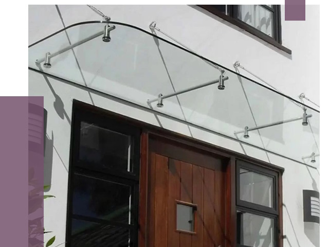 Стеклянные козырьки в Новомосковске от 19101 руб. | ПРОЛЁТ-Нвм