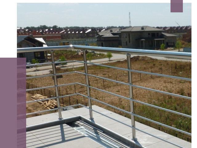 Парапеты из нержавеющей стали в Новомосковске от 8054 руб. за м² | ПРОЛЁТ-Нвм