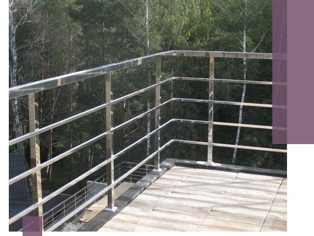 Парапеты из нержавеющей стали в Новомосковске — изготовление и монтаж