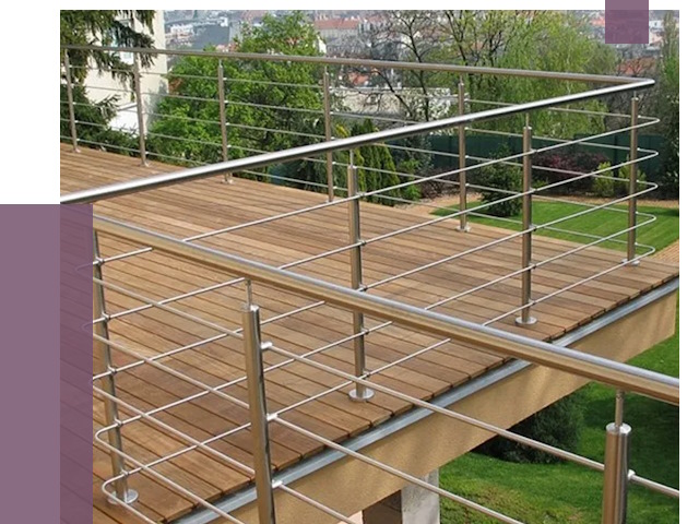 Алюминиевые парапеты в Новомосковске под ключ от 7847 руб. 