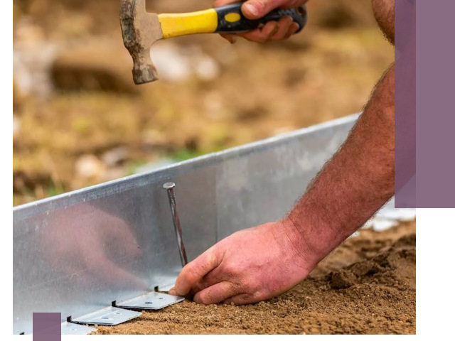 Монтаж металлических бордюров в Новомосковске быстро и качественно
