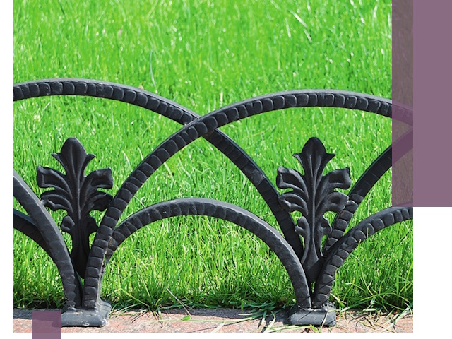 Декоративные металлические бордюры под ключ в Новомосковске