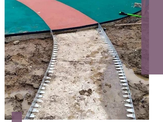 Металлические бордюры для дорожек в Новомосковске — монтаж и изготовление