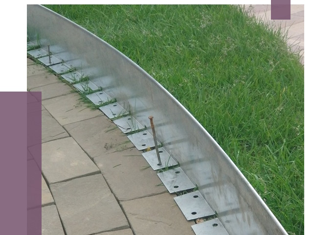 Металлические бордюры для тротуаров в Новомосковске от 8776 руб.