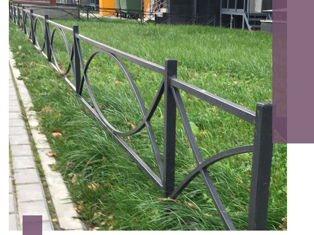 Газонные ограждения из металла в Новомосковске — монтаж и продажа