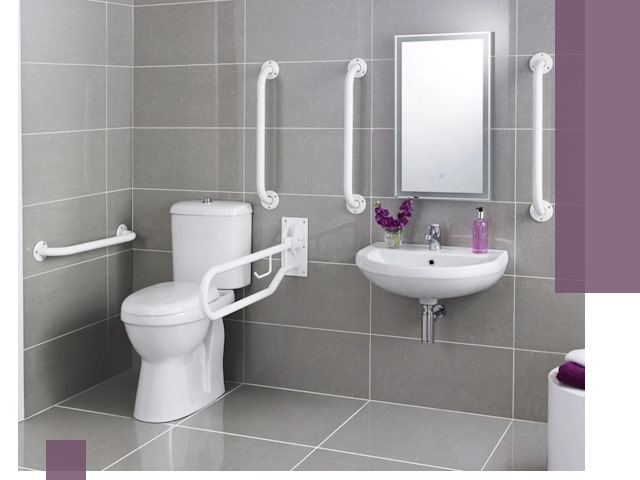 Поручни для санузлов в Новомосковске: установка, ремонт и монтаж